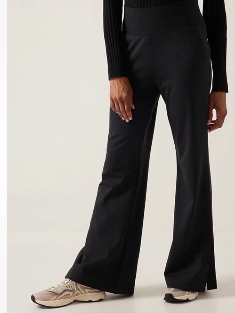 Athleta Venice Flare Pant Black Womens Size Small City Commuter